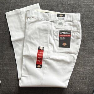 NWT Dickies White 874 Original Fit Pants- 34 x 32